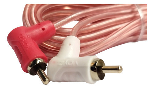 Cable 2 Rca A 2 Rca En Angulo 90° Full Cobre - 3 Metros 1