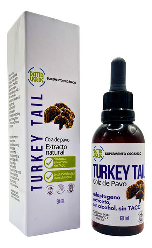 Puro Turkey Tail Cola De Pavo Extracto Vegano 500ml 1