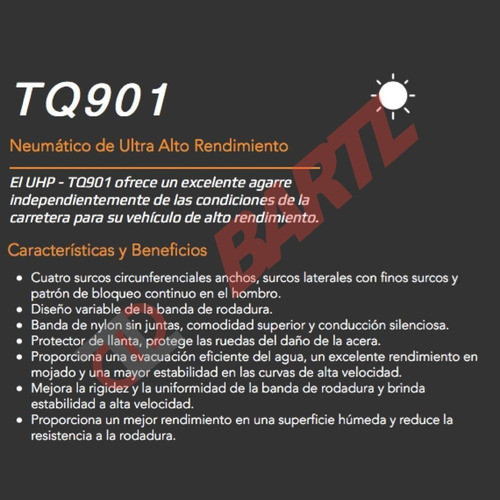 Cubierta 205/50/17 Torque Tq901 1
