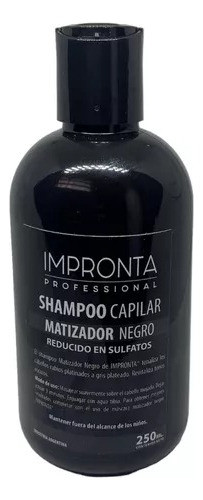 Shampoo Matizador Negro 250ml - Impronta Kit X 6 Unidades 0