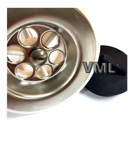 Sopapa Rejilla Desagote Pileta Baño Lavatorio 40mm Con Tapon 1