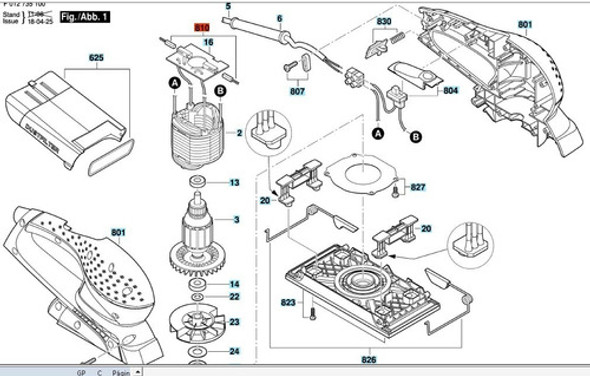 Ventilador De Acero Contrapeso Lijadora 7351 Skil Original 1