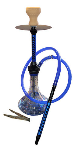 Narguile Shisha Hookah Premium Arrow 56cm Azul + Accesorios 0