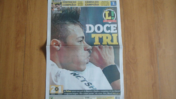 Santos Tri Campeão Libertadores 2011 - Jornal Lance 0