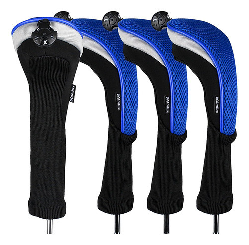 Cobertores De Palos De Golf De Cuello Largo 4 Pcs. Azul 0