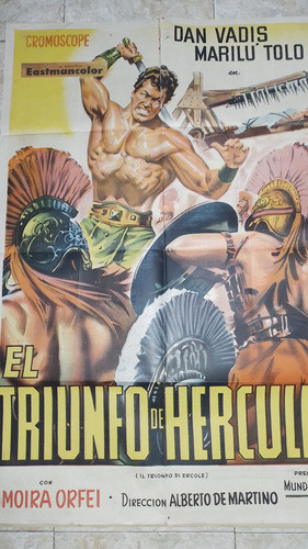 Poster Pelicula * El Triunfo De Hercules *  Año 1964 - Unico 0
