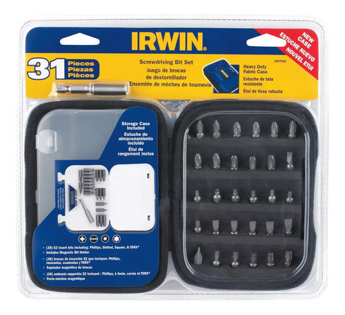 Set Juego 31 Puntas Atornillar Destornillador Ph Torx Irwin 0