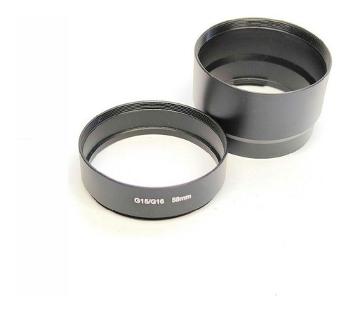Tubo Adaptador Canon G15 G16 58mm Filtro Lente Fisheye . 0
