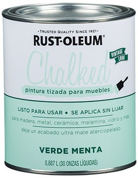 Chalked Tizada  Verde Menta  Brochable Rust Oleum  Sibaco 1