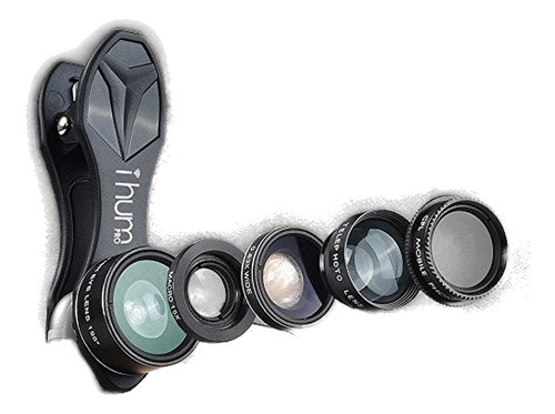 Kit De Lentes De Celular Ihum Pro 5 En 1 Universal Con Clip 0
