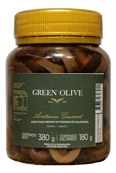 Aceitunas Negras Rodajadas X200gr X12un 0