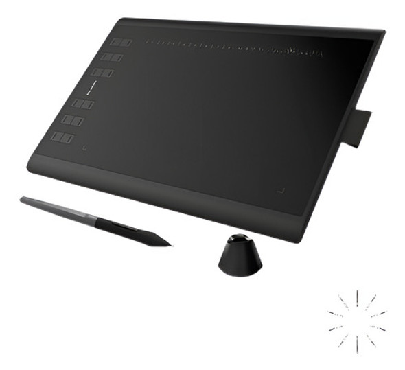 Huion 1060 Pro + Usb Tableta Gráfica 10  X 6,25  5080 Lpi Rp 0