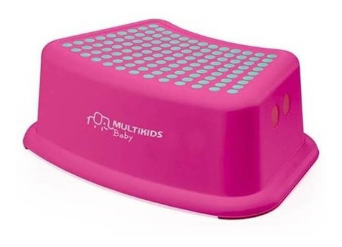 Degrau Infantil Com Anti Derrapante Rosa Multikids Baby 1