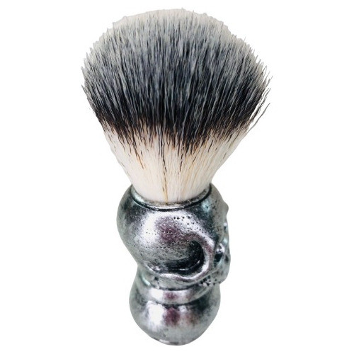 Pincel De Barbear Para Barbeiro Caveira Cor Prata Cod 1813 1