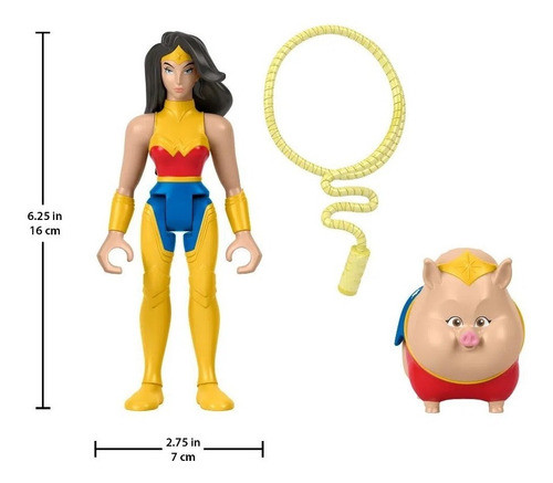 Boneca Mulher Maravilha E Pb Super Pets Fisher Price Hgl04 1