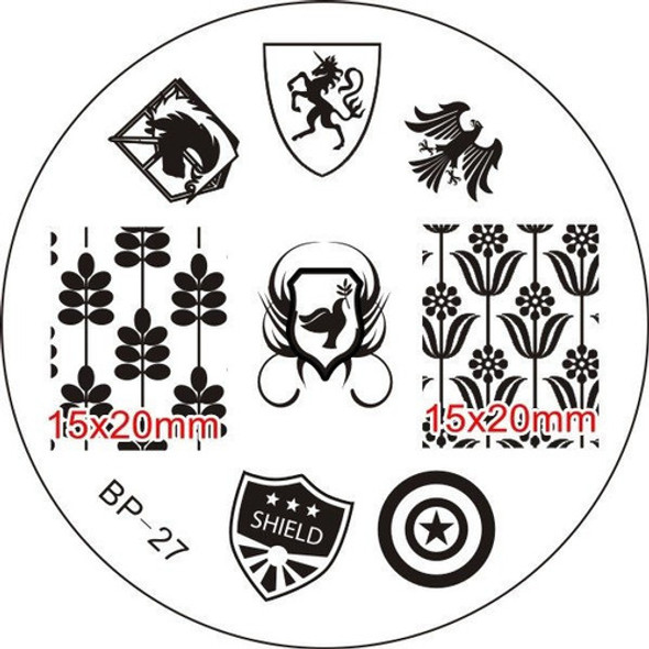 Born Pretty Placa De Stamping Bp27 0