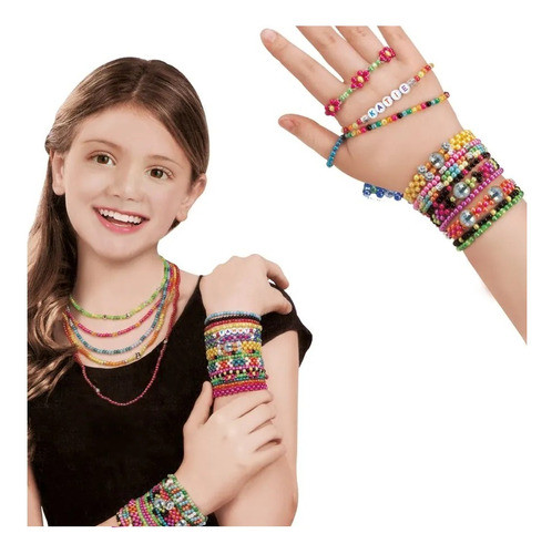 Kit De Miçangas Pulseiras Colares My Style Sweet Heart Beads 1