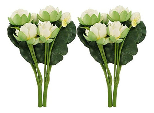 Winomo, 2 Uds., Tallos De Flores De Loto Artificiales, Plást 0
