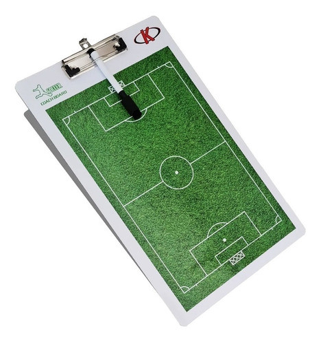 Tabla Pizarra Táctica Multipropósito Fútbol Con Clip Crazy 0