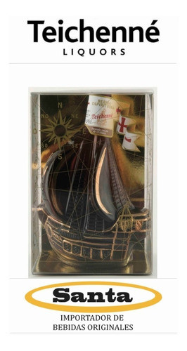 Figura Barco Con Estuche Brandy Español Bebida Espirituosa 0