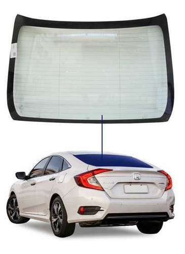 Vidro Traseiro Vigia Honda Civic 2017 Agc 0