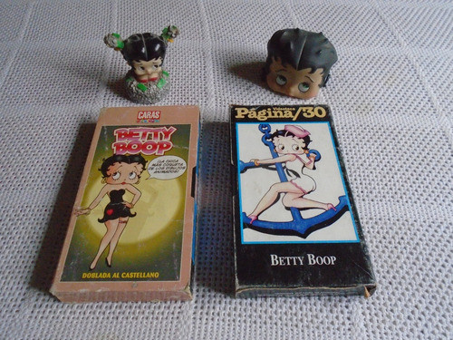 Lote De 2 Vhs + Accesorios De Betty Boop 0