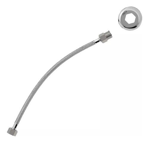 Ligação Engate Flexível Malha Aço Inox 40cm 4607.c.040 Deca 0