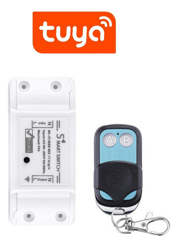 Interruptor Inteligente Wifi Tuyasmart 1ch Con Rf + 1 Contro 1