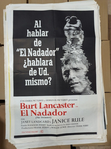 Afiche De Cine Original El Nadador- Burt Lancaster-1854 0