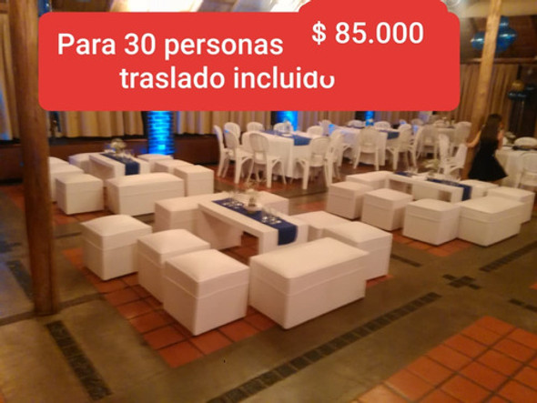 Alquiler De Puff, Living,gazebo,mesa Ratona 1