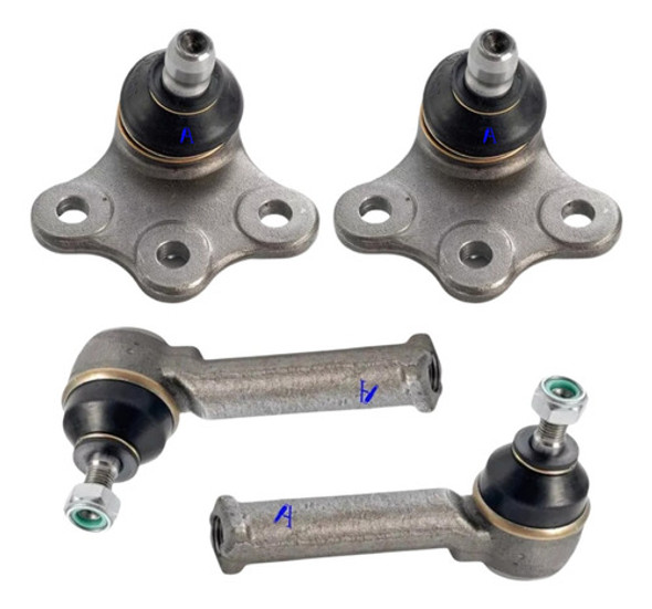 Kit 2 Rotulas Susp 2 Extremos Chevrolet Meriva 2011 T Modelo 0