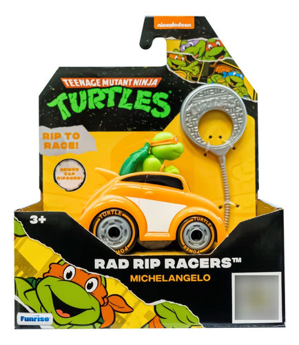 Tortugas ninja vehiculo con figura michelangelo radio Contro 0