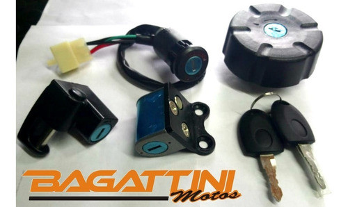 Kit Llave Contacto Tapa Tanque Ztt 200 Original Bagattini 0
