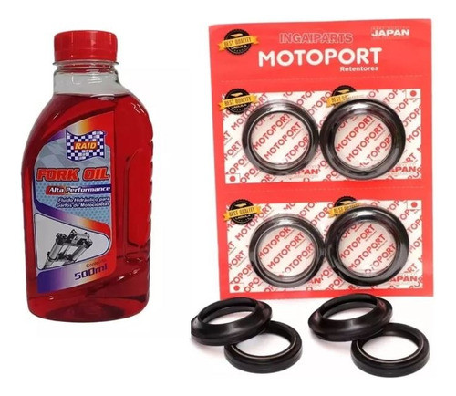 Óleo 10w + Guarda Pó + Retentor - Fazer 250 / 2005-2011 0