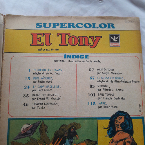El Tony Supercolor Nº 26 - 28 Febrero 1978 Editorial Columba 1