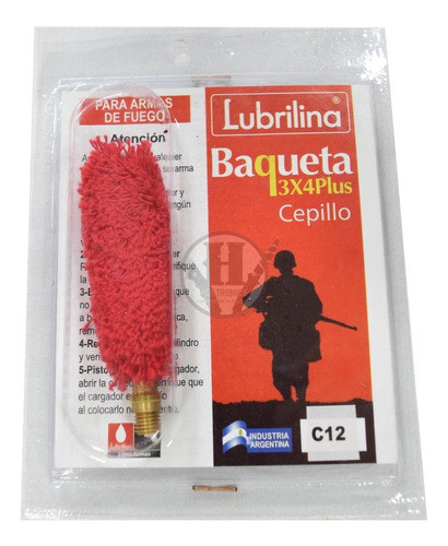 Repuesto Baqueta Algodon Escopeta  Lubrilina Cal 12 0