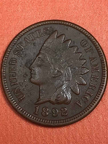 Moneda One Cent United States Of America 1892   # 564 0