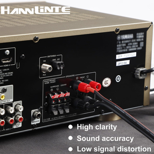 Hannlinte Cable De Altavoz De Alta Fidelidad De Alta Fidelid 1