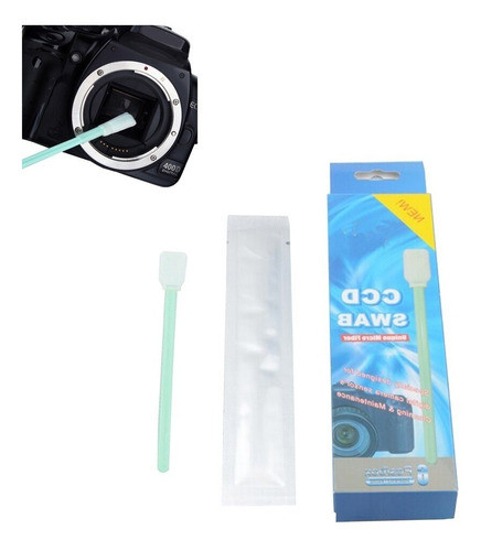6x Cotonetes Para Limpeza De Sensor Ccd Cmos De Cameras Kit 1
