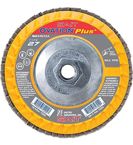 United Abrasivessait 72304 Disco De Aleta De Ovacion De Alt 0