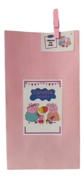Bolsas De Papel Sorpresitas Personalizadas Peppa Pig 0