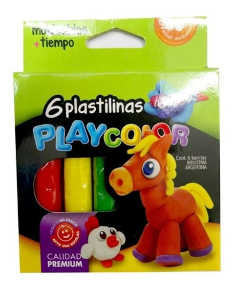 Plastilinas Playcolor Caja X 6 Colores X 10 Cajas 0