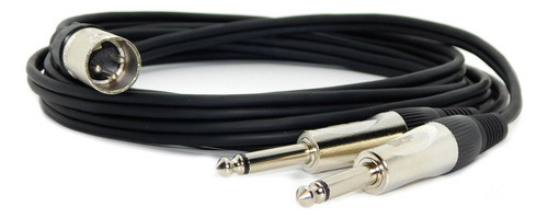 Cable  Canon Xlr Macho Balanceado A 2 Plug 6,5mm Mono L Y R 1