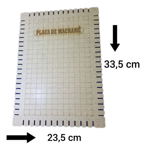 Placa (board) Para Macramê Dupla Face Eva E Mdf 1