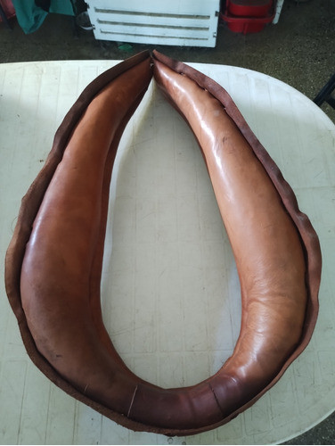 Pecheras Para Caballo De Tiro De Vaqueta Marrón 17  18  19 1