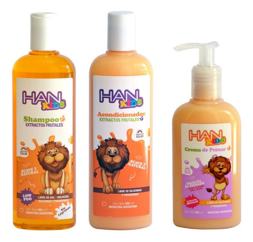 Han Kids Niños -shampoo + Acondicionador + Crema Peinar -3c 0