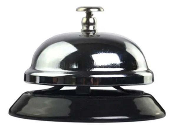 Campainha Sino De Mesa Hotel Bar Cozinha Recepção Em Metal 1