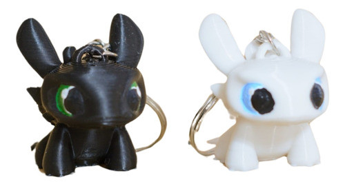 Llaveros - Chimuelo Y Furia Luminosa - Flusha Store 0