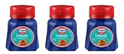 Kit C/3 Fermento Químico Em Pó 100g Dr. Oetker 0