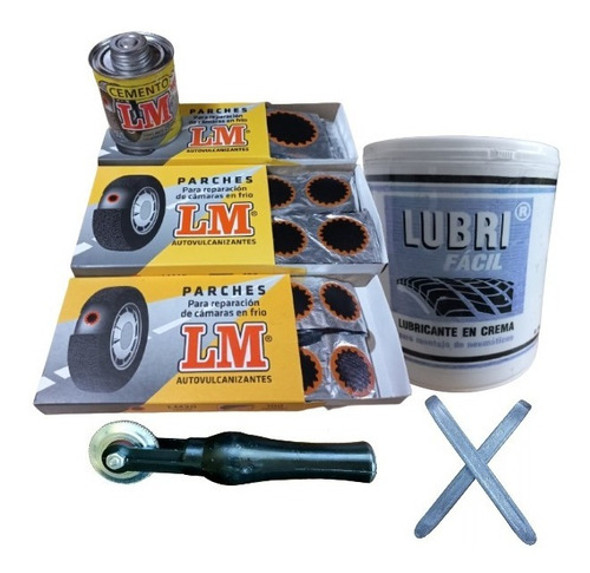 Combo Lm N°2 Gomeria Parches Soluc Cemento Palancas Rodillo 0 Combo Lm N°2 Gomeria Parches Soluc Cemento Palancas Rodillo 0